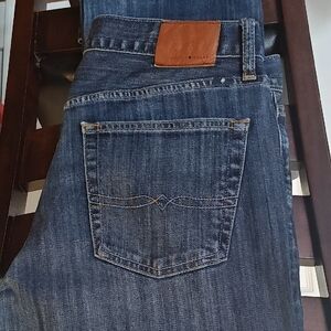 Lucky Brand 221 Original Straight Jeans 34x32 Dark Blue Wash